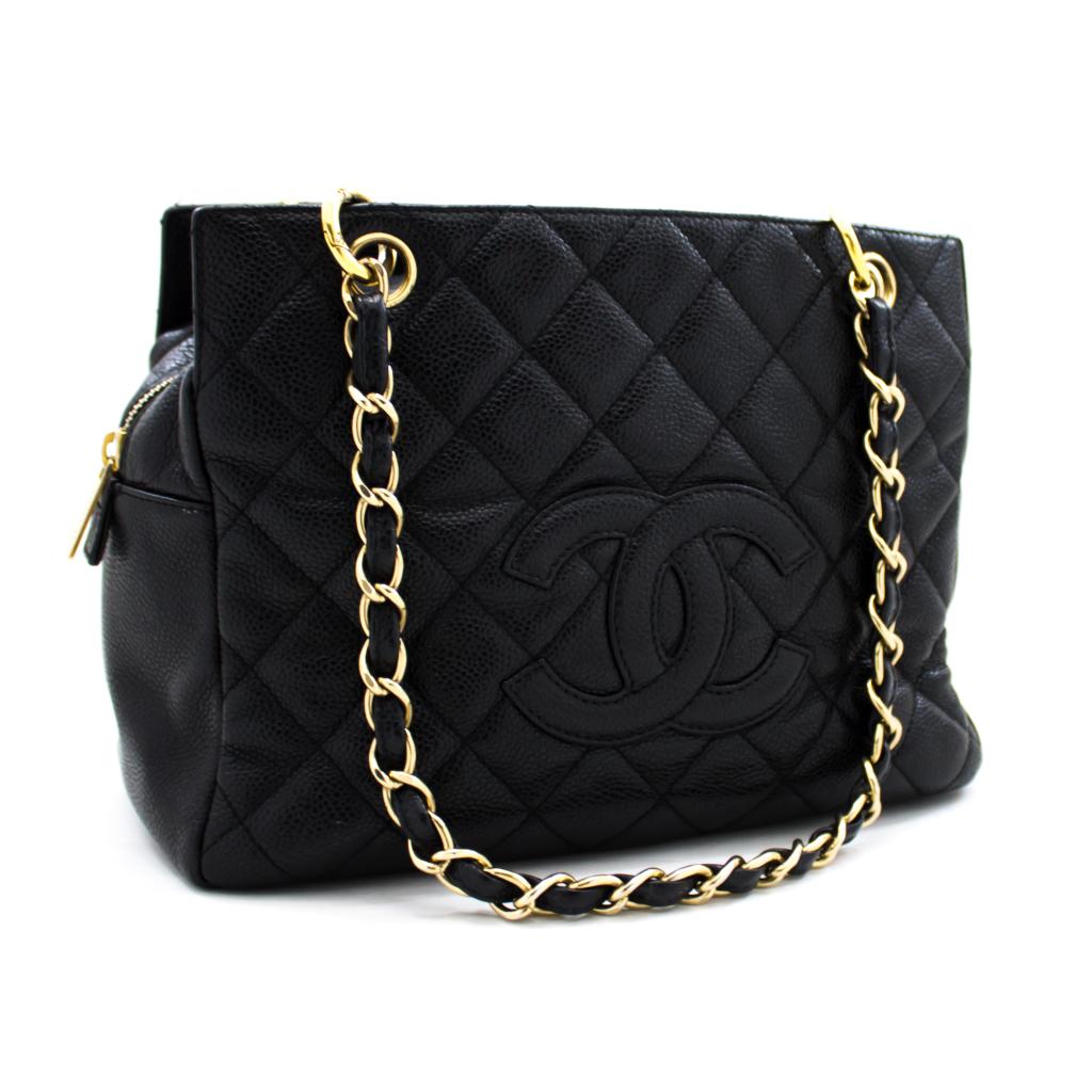 chanel black quilted purse